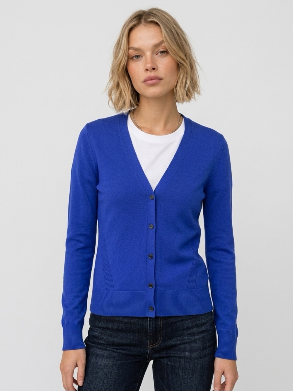 Banana Republic Blue Button Front Lightweight Cardigan XS